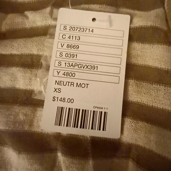 NWT Anthropologie Striped Wool Blend Open Front Duster Cardigan - Picture 9 of 11